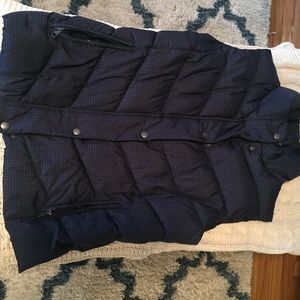 Gap Navy blue polka dot vest